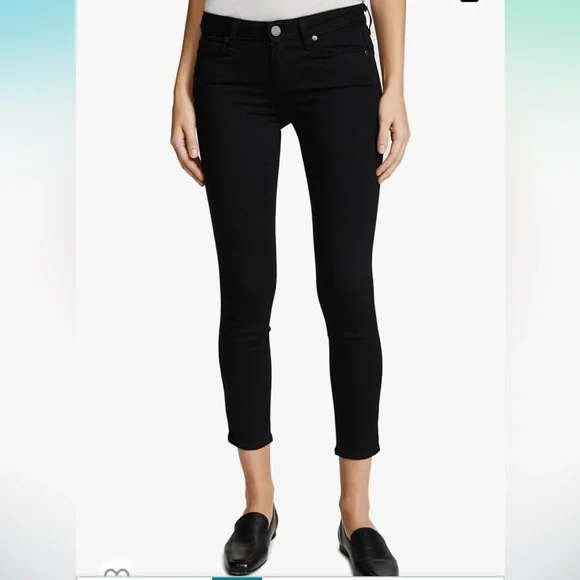 PAIGE Verdugo Denim Crop in Black Overdye. Size 29. NWOT - Picture 4 of 13